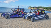 Buggies en las dunas del Caribe con playa de Macao y una cueva oculta