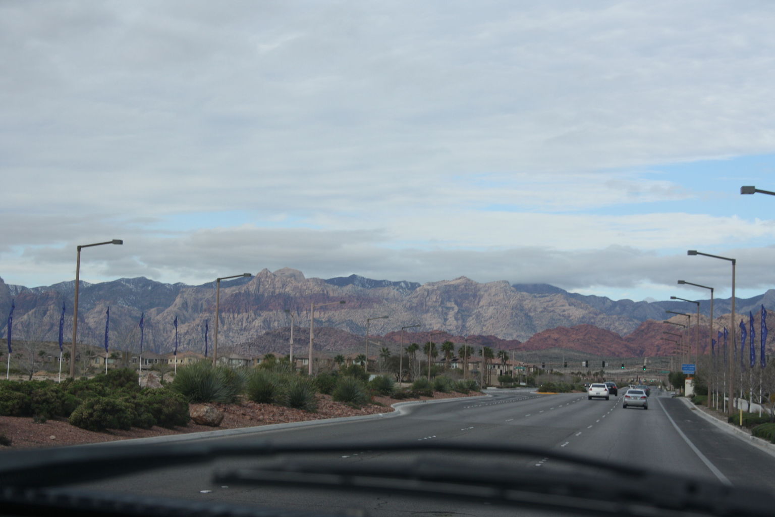Heading to Red Rock Canyon