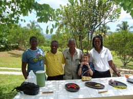 Photo of Croydon Plantation Croydon Plantation: Michelle, Winston, Mr. Hannah, our son Spencer and Alicia - November 2011