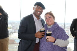 Photo of Never know who youll meet in Dublin! Tiki Barber at the Guinness's Brewery! , Anna H - January 2016