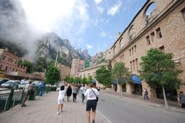 Photo of Montserrat Tour Participants Heading In An eager crew walking past the unique shops and cafes, Theresanne S - July 2009