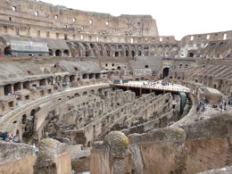 Photo of The Colosseum up close This is a picture from inside the Colosseum - we learned so much about the history of this amazing structure. , Kristin L - May 2014