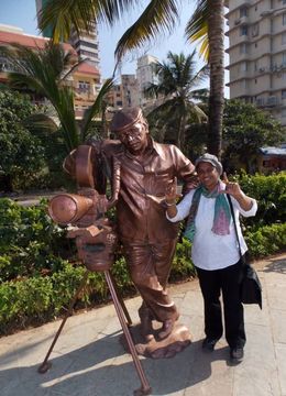 Photo of Yash Chopra statue Good see most famous film bollywood director Yash Chopra statue. , Miss R B - January 2014