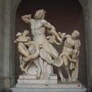 Depicts the Trojan priest Laocoon and his 2 sons struggling with a serpent sent by the gods. - Photo by: Anonymous