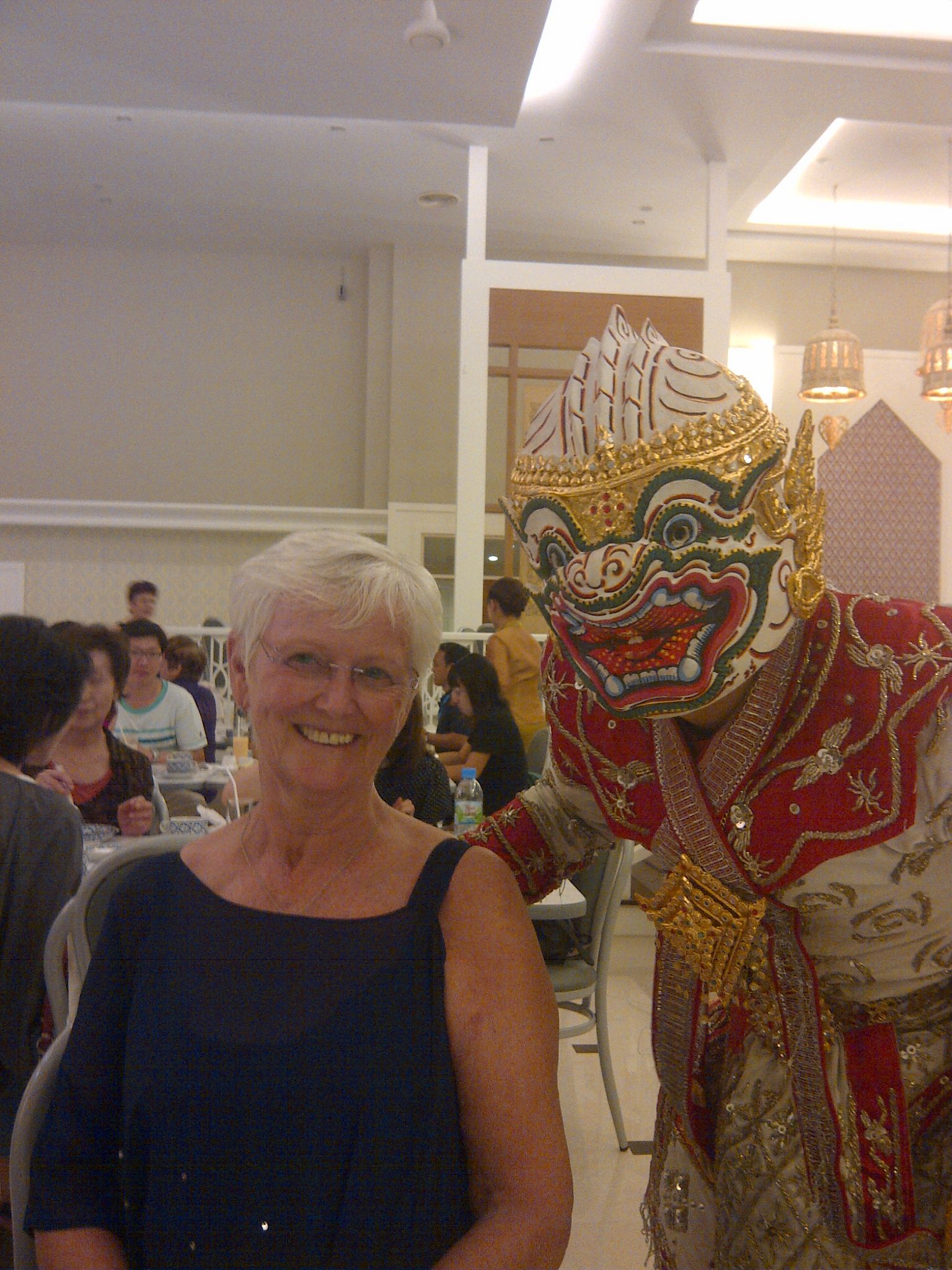 Sylvia with Baddie from Pre dinner show