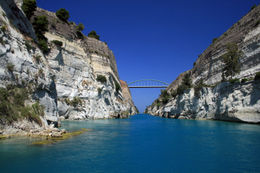 Photo of Classical Greece: The Corinth Canal Classical Greece: View from within the Corinth Canal connecting the Aegean with the Ionian sea - May 2011