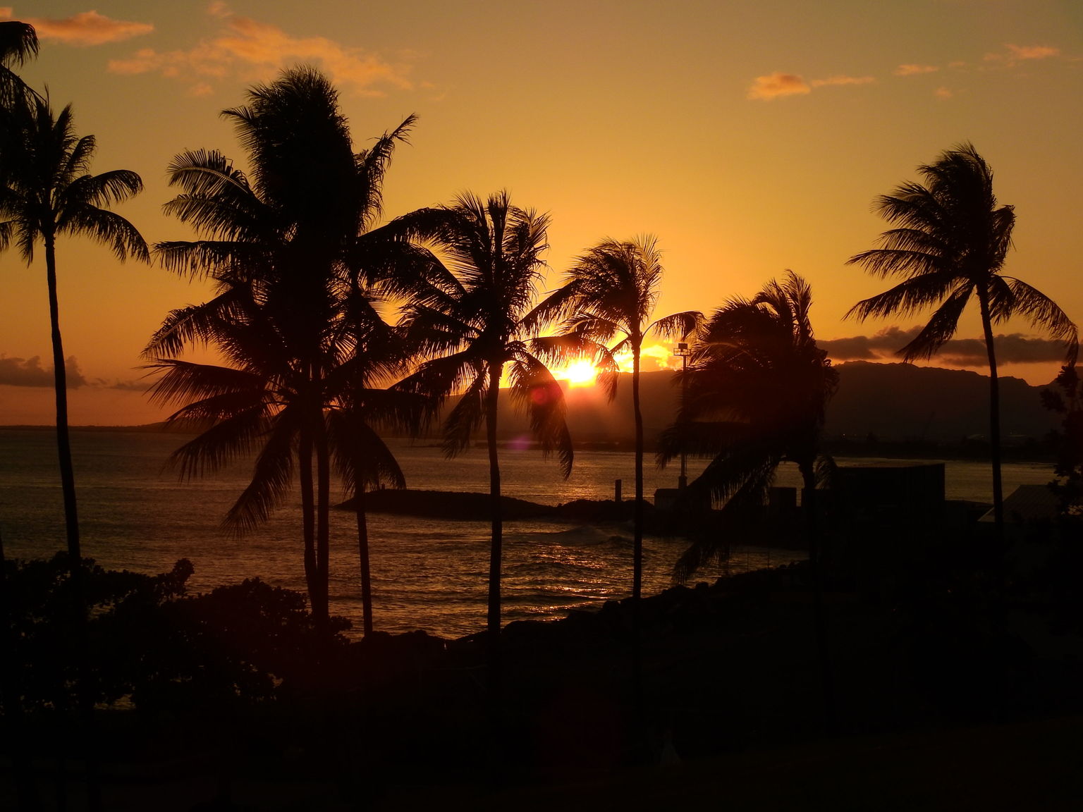 Sunset-taken from Al Moana Park,Honolulu.