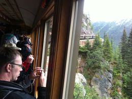 Photo of People taking pictures on the Skagway Railway People taking pictures on the Skagway Railway, isa - September 2011