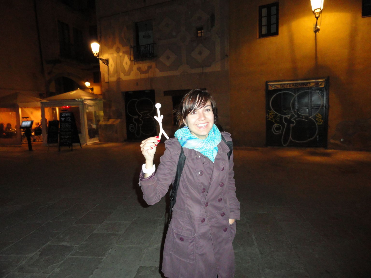 Traveling Stickman with our Tour Guide