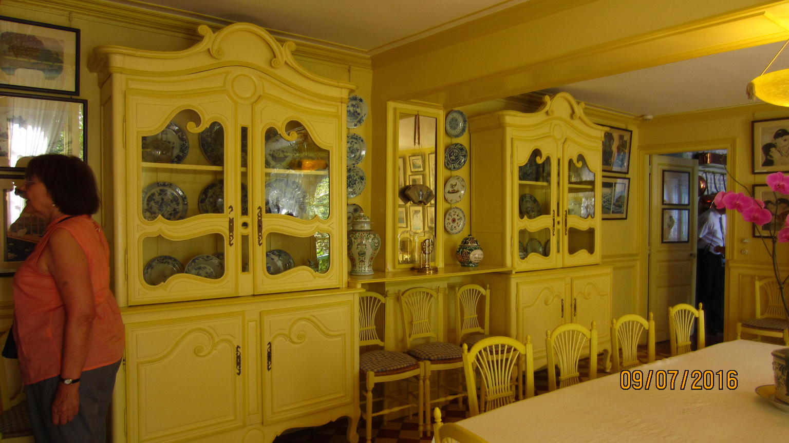 inside Monets house at Giverny