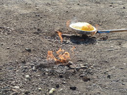 Photo of Kenting Natioanl Park Cooking the popcorn with the fire emerge from underneath the ground , kanpatricia0 - March 2015