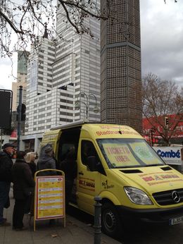 Photo of Meeting Spot This van is where you must present your voucher. City-Circle is easy to identify on all the buses. , Denise F - January 2013