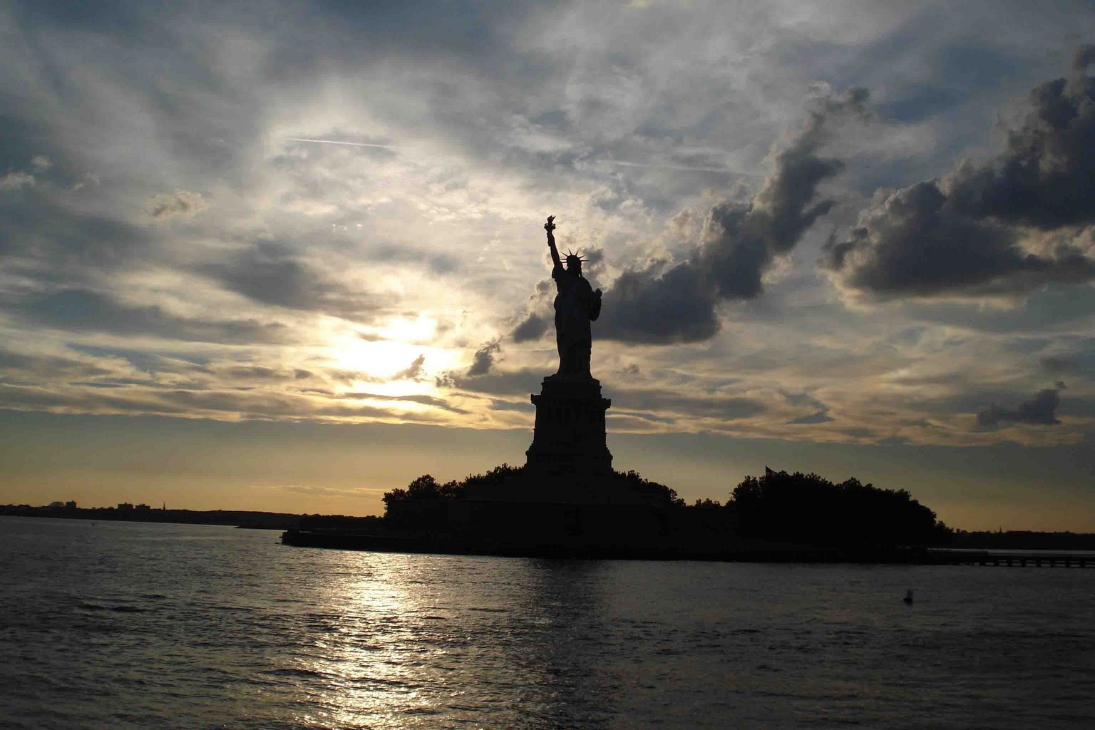 Lady Liberty in the Twilight