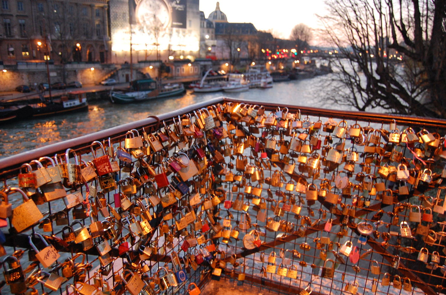 Locks on the Pont Neuf Bridge