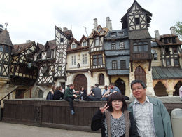 Photo of ENJOYING OURSELVES AT PARC ASTERIX, PARIS FRANCE ON 20 JUNE 2015 My husband - Wee Thian Seong Myself - Linda Chang , Boi Kui C - June 2015