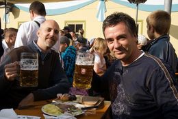 Photo of Oktoberfest 6 What else could I do but set aside all dietary and philosophical guidelines and have a meal of bratwurst, roast ox and beer? - July 2010