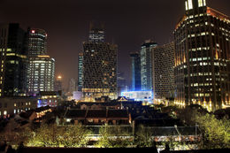 Photo of Xin Tian Di, Shanghai Old Chinese houses and high rises, Xin Tian Di, Shanghai - November 2011
