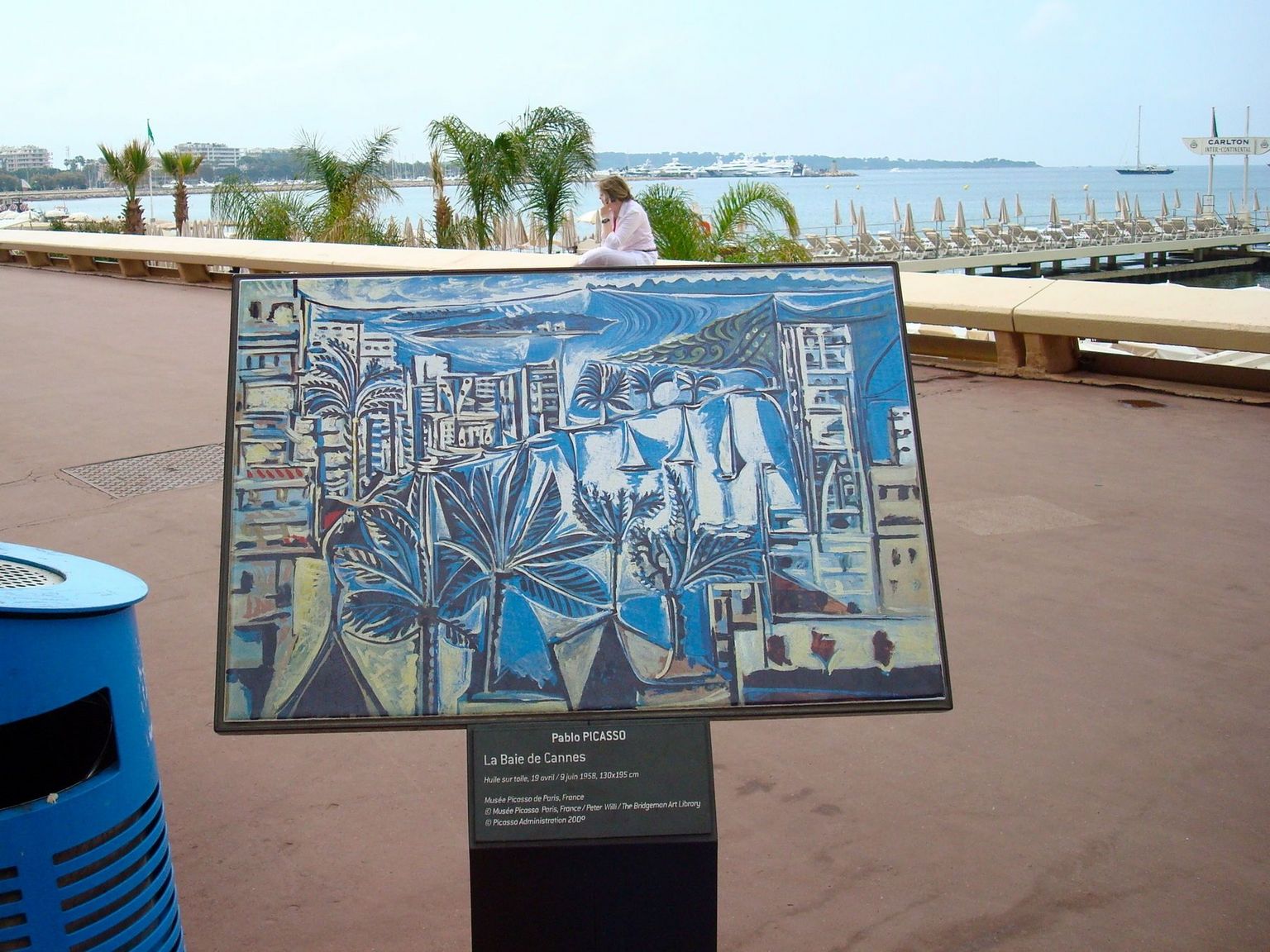 A painting in Cannes