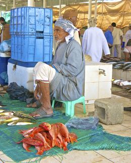 Photo of Muttrah Fish Market One of the many fish vendors at the fruit and fish market - great place to stop , Jacqui S - April 2014