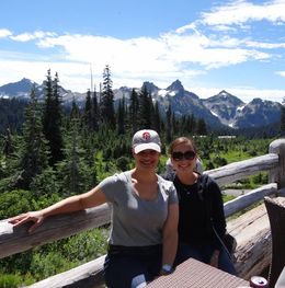 Photo of Mount Rainer National Park Stacey McHenry and Monet Shannon at Mount Rainer National Park- Paradise , Stacey M - October 2013