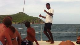 Photo of Catamaran Party Cruise to Nevis from St. Kitts Catamaran Party Cruise to Nevis from St. Kitts - October 2011