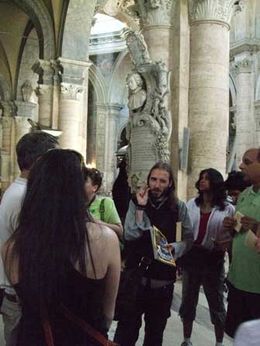 Photo of Detailed Descriptions Our guide vividly describes how the scenery was used in Angels & Demons. - October 2009