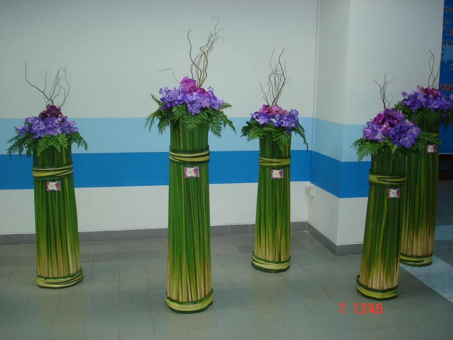 Floral display at Phuket airport