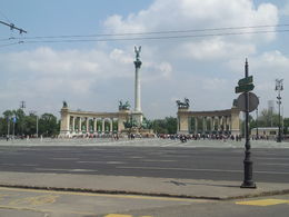 Photo of Front of Heroes Square! This was fascinating and the tales he shared with me about each person that is a hero in Hungary. , Dubi - May 2013