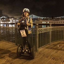 Photo of Nighttime Segway Tour Riding along the Embarcadero and stopped at the SF-Oakland Bay Bridge , JayNBee - October 2014