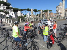 Photo of Rome Bike Tour One of many frequent stops to learn about the history of this awesome city! , Earl S - August 2014