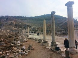 Photo of Ephesus Road in to Theatre This is the road from one of the gates looking back toward the Theatre. , Amy C - December 2012