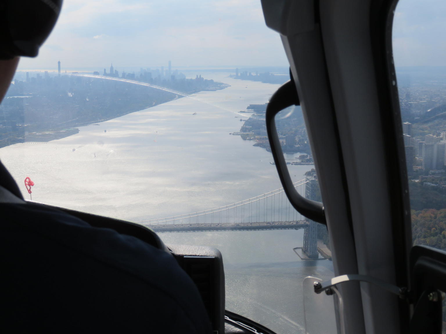 George Washington Bridge and the hudson river