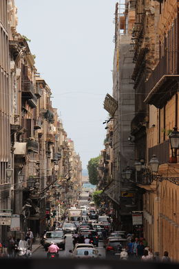 Photo of Always busy, busy, busy! You could see all the way down to the ocean through the crowded streets , Nancy M - May 2013