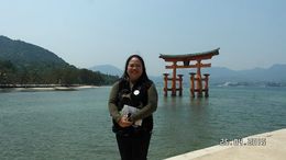 Photo of Floating Torii Gate It's an iconic landmark in Miyjima leading to the Itsukushima Shinto Shrine , Catherine C - May 2015