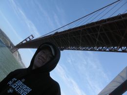 Photo of Sailing under the Golden Gate Bridge Picture of Rusty as we are sailing under the Golden Gate Bridge., Diana B - June 2008
