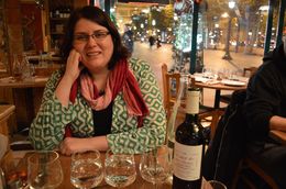 Photo of Seine River Cruise, Paris Illuminations and Dinner on the Champs-Elysees Vanessa relaxing at Chez Clement - January 2014