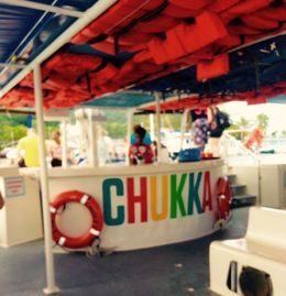 Photo of Catamaran 4 The very enjoyable, hilarious crew of the CHUKKA catamaran tour to Dunn's River Falls made this a most memorable event of our wonderful two week vacation to Ocho Rios, with Viator Tours. , JOVIT M - August 2015
