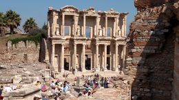 Photo of Ephesus library Forgot to mention in my review: While the tour was great, the hard sell of carpets at the end was unpleasant. They gave us free lunch which I was surprised wasn't mentioned in the tour description ... , lauraplumb314 - July 2015