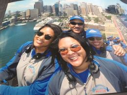Photo of Family Sydney Bridge Climb Celebrating two birthdays on top of the world. : Roblyn and family from Mitchellville, Maryland, USA , Roblyn - December 2015