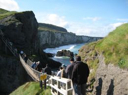 Photo of Going Back This was the walk back over the bridge. It is hard to see, but there is a set of very steep steps that you must go up/down. A couple people (on the way down) started screaming at the top of the ... - September 2007