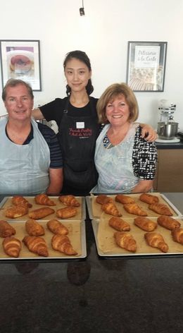 Photo of Jeff and Terry-ann with Julie We took our folks to make croissants in Paris. It was a hit! , Matt L - August 2016