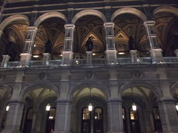 Photo of Vienna Opera House Performances even shown on screen outside, with music flooding the square , Lynne P - June 2014