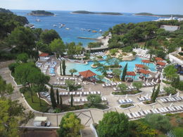 Photo of View from Hotel Window in Hvar Fabulous view out the window of our hotel in Hvar overlooking the Adriatic Sea , Robert C - July 2015