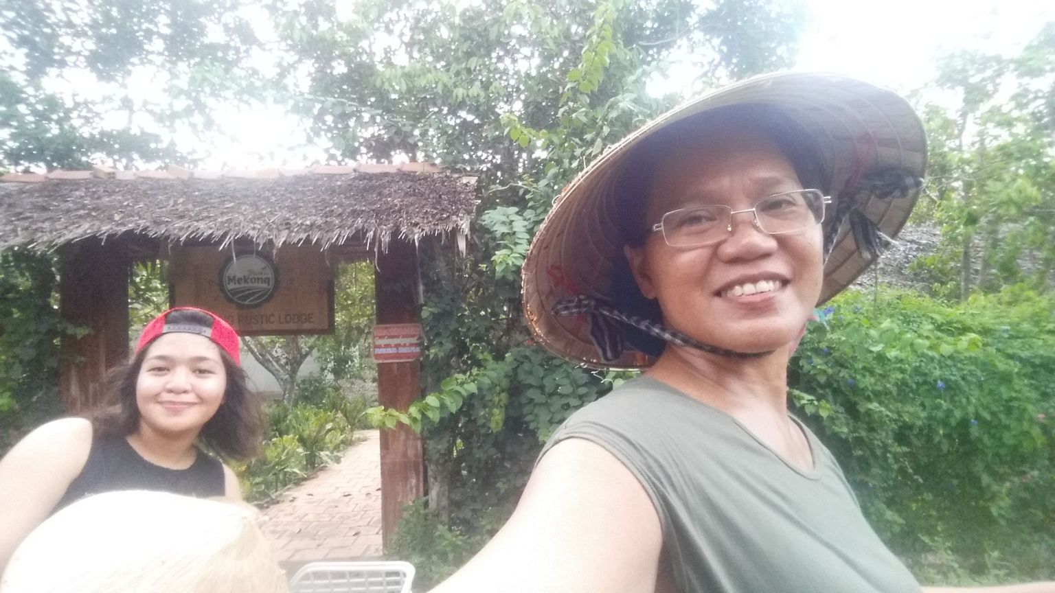 Biking around a local village