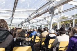 Photo of Inside the Boat If you're not worried about capturing many pictures, this boat ride will be perfect for you. It was warm and the guide spoke in French, English, Spanish, and Italian. Because I wanted to take ... , Cheryl F - October 2015