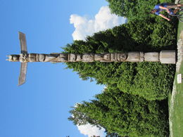 Photo of Indian Totem Pole at Stanley Park This cyclist just happened to ride into my photo at the right time. , Katherine H - August 2015