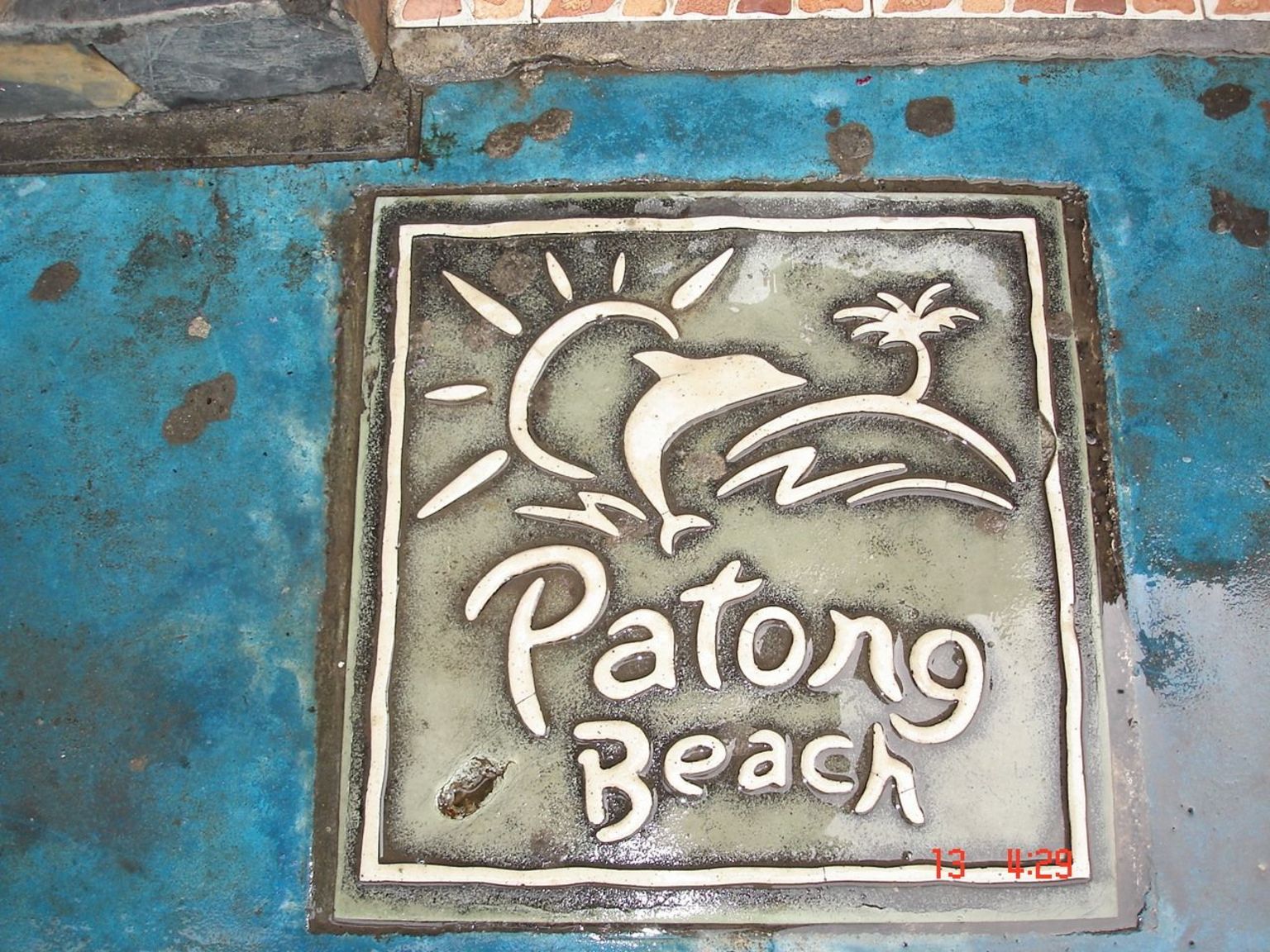 Patong Beach was written on every few metres