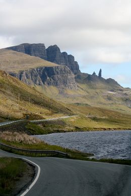 Photo of A day on the Isle of Skye begins.... Old Man Storr in the distance. A beautiful day of adventure begins on the Isle of Skye , Jennifer H - September 2015