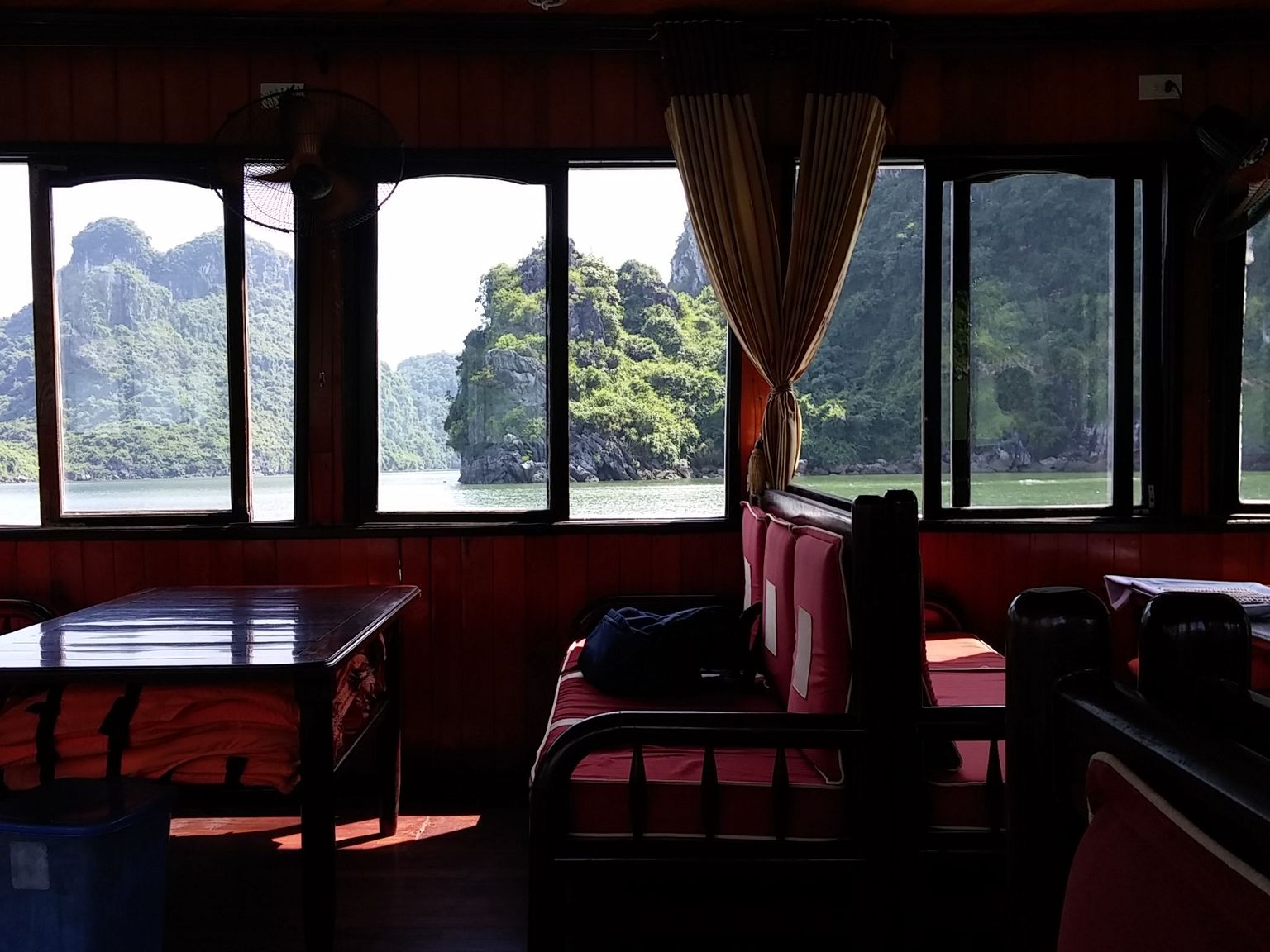 View from inside the Boat