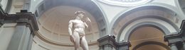 Photo of panoramic David David plus a bit of the structure that shows him off so magnificently. The surrounding arches and dome are almost as impressive as the Michelangelo's work! , ghester41 - June 2016
